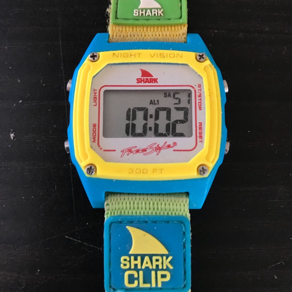 Shark fin watch